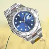 OEM Nya armbandsur Factory Fashion Business Mens High Quality Watch Mens Fashion Black Rostfritt Steel Watchband Waterproof Designer Watch for Man Two Tone Watch