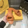2023-Wholesale Paris tofflor Kvinnor Summer Sandal Shoes Luxury Designer Flip Flops Brands Letter äkta Leather Beach Flat Casual Slippers Slide