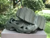 Sandalo Slipper Summer Beach Shoes monocolore Army Green Mens Runner Scarpa per il tempo libero Nave con scatola da scarpe