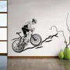 Bicycle Vinyl Wall Decal Living Room Bike Race Cycling Teen Room Wall Stickers Vinyl Sport Cyclist Wall Mural For Gymnasium Y288