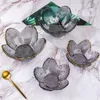 Skålar nordisk blommor form phnom penh torkad frukt kreativt kök servis kristallglas ris skål dessert nudel sallad
