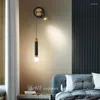 Wall Lamps Nordic LED Bedroom Bedside Lamp Modern Minimalist Creative Spotlight Home Living Room Background Decorative Luste