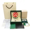 Watches Boxes Top Luxury Watch Green Box Papers Gift Leather Bag Card 0 8 kg för Rolex Accessories Cases2421