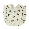 Style coréen bébé alimentation bave bavoir à volants Floral nourrissons salive serviette coton gaze burp tissu pour nouveau-né bambin enfants bavoirs nouveau