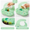 Bibs Burp Cloths Fashionable silicone waterproof baby newborn feeding cloth adjustable bibs for young boys and girls in different styles G220605