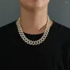 Łańcuchy 12 mm losowane bling hip hop kubański łańcuch łańcuch naszyjnik bransoletka