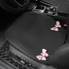 Nouveau mignon nœud papillon accessoires d'intérieur de voiture universel housses de siège de voiture respirer glace soie Auto coussin de siège quatre saisons tapis de siège