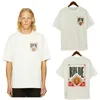 RHUDE POKER PRINTED WOMEN MEN TシャツTEESサマースタイルHIPHOPカジュアルショートスリーブシャツLG5U