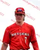 Drew Conover Rutgers Scarlet Knights Baseball Jersey Christian Coppola Jake Marshall Justin Sinibaldi Grant Beser Ben Gorski Rutgers Jerseys Custom Stitched