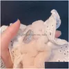 حلقات الفرقة الفاخرة Colorf cubic Zirconia Ring for Women Rec Rec Rainbow Stone Wedding Finger Gold Boho Mashing Jewelry Drop de dhgui