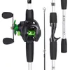 Reel Combo Sougayilan Baitcasting Hengel en Reel Set Werphengel 7.2 1 Gear Rantio Trolling Fishing Reel voor Zoetwater Bass Fishing 230606