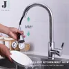 Torneiras de pia de banheiro 360 rotação sensor touchless torneira de cozinha com extensão pull out sprayer