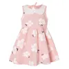 Girl's Dresses Korean Version of Girls' Summer Dress Sleeveless Baby Collar Sundress Children's Cotton Princess 230606