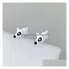 Stud Fashion Threensional Cute Animal Bite Earring Personalized Pierced Earrings Drop Delivery Jewelry Dhmvg