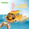 ElectricRC лодок RC Boat Spray Summarine Smit 24G Дистанционное управление электрической лодкой водонепроницаем