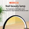 Nageltorkar 36W skönhetssalongbelysning halvmåneformad nagelvårdssats skrivbord bågsring ledande lampor manikyr lamp konst ljus makeup 230606