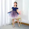 Girl Dresses 3-10 Yrs Baby Dress Boat Neck Birthday Party Wedding Tutu Princess Halloween Christmas Clothes For Summer