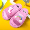 Pantoufle fille pantoufles enfants licorne LED enfants bébé salle de bain sandales chaussures pour garçons éclairent Toddle230605