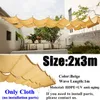 Shade Beige Wave Sun Net Garden Plant Sunshade Courtyard Pavilion Pergolas Canopy Shading Cloth Outdoor Awning