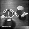 Coffee Tea Tools 304 Stainless Steel Strainers Large Capacity Infuser Mesh Strainer Water Filter Teapots Mugs Cups Drop Delivery H Dhelm