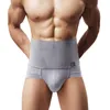 Body Shapers voor mannen Vormgevend ondergoed Compressiecontrolebroek voor heren String mannelijk katoen Reductieve gordel Abdominale bindmiddel Comfrotable Shapewear 230606