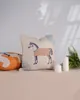 Motif brodé de luxe transport Signalisation Cheval matériel de velours doux Taie d'oreiller Housse de coussin Famille Tissu Décoration Oreiller housse de coussin 2023070912