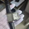 27x46mm Reverso 시계 최신 미러 페이스 울트라 얇은 3978480 스테인리스 스틸 일본 석영 남성 여성 시계 최고 품질의 방수 324e