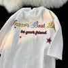 Kvinnors t-shirt harajuku japansk tecknad flygande stjärnor söta grafik t skjortor preppy tonåring kawaii tee bomullsmaterial sommarstoppar lös casual 230606