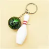 Key Rings Sport Bowling Keychain Ball Handbag Hangs Fashion Jewerly Gift Drop Delivery Jewelry Dhex3
