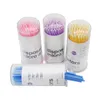 Borstels 100 stcs/lot Micro -borstels vormen een eyelash extensie wegwerp lash -lijm reiniging borstels gratis applicatorsticks make -upgereedschap
