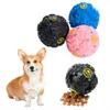 Pet Dog Squeaky Ball Toy Cucciolo Nascondi Perdita Cibo Suono Giocattolo Plastica morbida Addestramento Giocattolo da masticare Divertente distributore di cibo Palla Forniture per cani