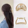 Andere Mode Einfache Frauen Geometrische Goldlegierung Haar Mädchen Haarspangen Hinterkopf Greifer Niedliche Haarnadeln Haarschmuck
