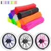 Bisiklet Konuşmaları 72pcs Bike Bisiklet Motosiklet Tekerleği Konuşmalı Koruyucu Cilt Kapak Motokros Bisiklet Bisikleti Bisiklet Serin Aksesuarları 9 Renkler 24cm17cm 230606