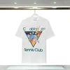 Hommes t-shirts hommes Tennis Club Court lettre impression chemise été col rond absorbant la sueur manches courtes extérieur coton t-shirts