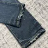 Jeans da uomo firmati PU10Uomo europeo Jean Hombre Lettera Stella Uomo Ricamo Patchwork strappato per pantaloni da motociclista di marca di tendenza Mens