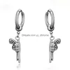 Dangle Chandelier Stainless Steel Pistol Earrings Retro Gun Hoop Ear Rings Women Men Fashion Jewelry Will And Sandy Drop Delivery Dhdgn