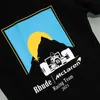 Racing Sunset Impression Rhude T-shirts Hommes Femmes Haute Qualité Casual Tops Surdimensionné Mode Tees Noir Blanc Rhude À Manches Courtes B7y1