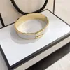 Stainless Steel Gold Bangle Bracelets Women Luxury Designer Double Layer Structure Letter Jewelry Gift Bangles Mens Bracelet304G