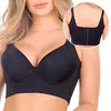 Sutiã íntimo feminino para gestantes com copa profunda oculta nas costas roupa íntima gorda incorporada tamanho grande plus push up