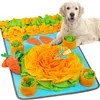 Grand tapis à renifler pour chiens tapis de recherche de nourriture pour animaux de compagnie et jouets de balle interactifs pour l'alimentation du nez-travail encourage les compétences naturelles de recherche de nourriture