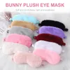 Animali peluche per occhio addormentato maschera per sonno maschera ordinano capelli bendati di coniglio calda sogno notturno di bandage bandage band band bandyepatchs rilassati viaggi