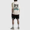 Designer modekläder tees tshirt rhude kort ärm co märke tryck jerry samma ins mode par klär amerikansk high street tshirt bomull streetwear toppar cas