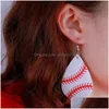 Dangle Chandelier Newest Arrival Teardrop Pu Leather Earrings Baseball Basketball Football Volleyball Sport Earring For Women Jewe Dhj2V