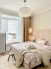 Pendelleuchten Französischer Eintrag Lux Muschellampe im Wohnzimmer Moderner minimalistischer nordischer Restaurantschlafzimmer-Windspiel-Kronleuchter