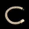 8mm Iced Out VVS Moissanite Cuban Bracelet 925 Silver Bling Diamond Cuban Link Chain Hip Hop Men Jewelry Necklace