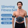 Bärbar Slim Equipment EMS Muscle Stimulator Abdominal Toner ABS Trainer Wireless USB Laddar Body Slimming Belt Viktminskning Fitness Forming Hem Gym 230605