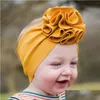 Pannband tygmajsblomma barn pannband fast färg baby hårband headwraps klänning mode kommer och sandig svart vit gul röd dh5af