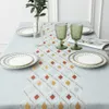 Nappe de table style nordique glands coton lin simplicité moderne couverture de table anti-poussière pour la décoration de table de table à thé R230605