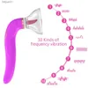 OLO Tongue Licking Vibrator Sex Toys pour femme Pompe à ventouse Inhale Labia Breast Inhale Agrandir Massage Sucker Pump Vibrator L230518