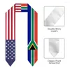 Scarves Graduation Sash South Africa & USA United States Flag Stole Shawls Graduate Wraps Scraf International Student Pride Gifts